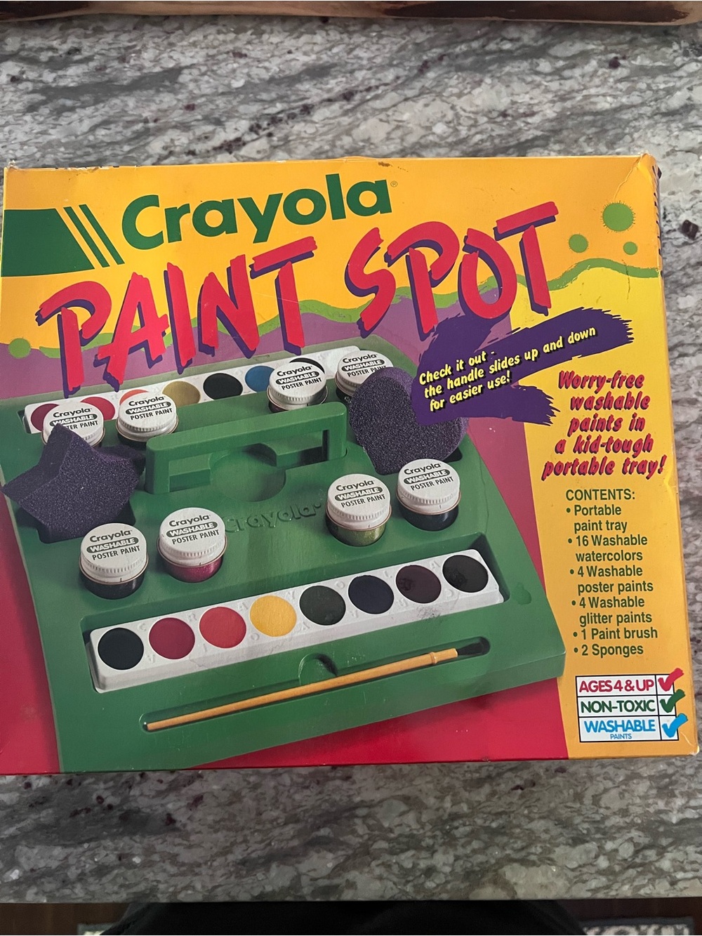 Vintage Crayola Paint Spot Portable Paint Tray 90s